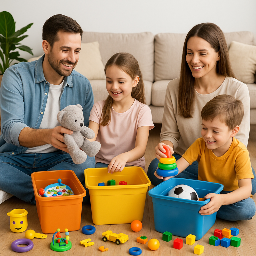 trier les objets en famille